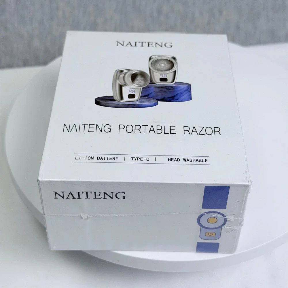 Naiteng Portable Razor FCX07 Mini Electric Shaver Type-C Rechargeable Silver